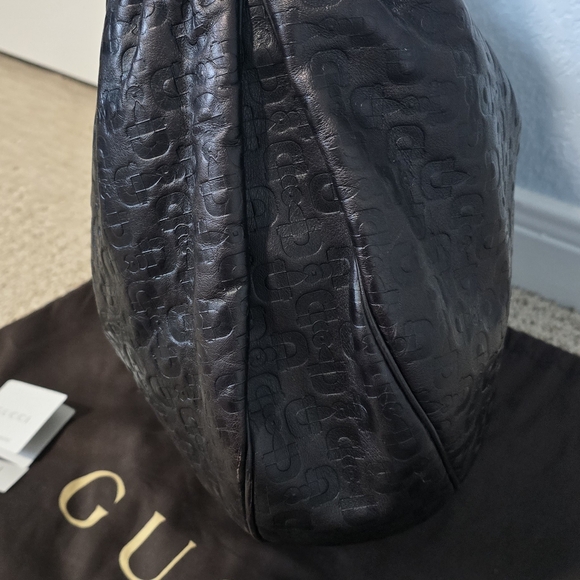 Authentic Gucci dark chocolate horsebit leather hobo and wallet set - Picture 5 of 13